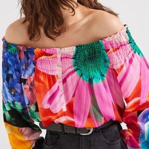 Desigual-M. CHRISTIAN LACROIX FLORAL BLOUSE-L
